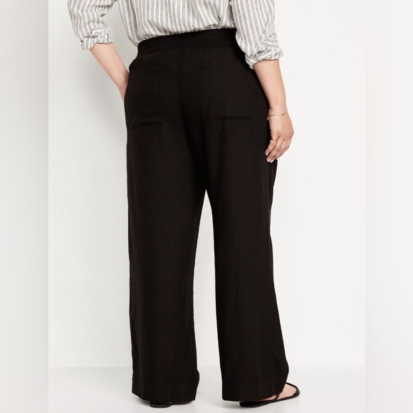NWT! High-Waisted Linen-Blend Wide-Leg Pants - Multiple Sizes💛 - Picture 8 of 8